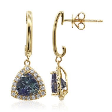 Orecchini in oro con Tanzanite (non riscaldata) (CIRARI)
