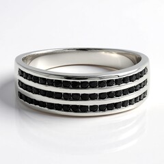Anello in argento con Spinello Nero