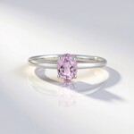 Anello in argento con Kunzite