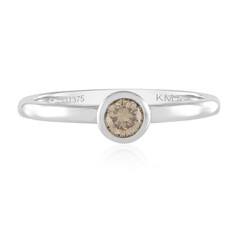 Anello in oro con Diamante Champagne I2 (KM by Juwelo)