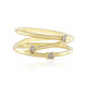 Zilveren ring met VS1 champagne diamanten