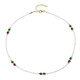 Collana in argento con Diopside Russo