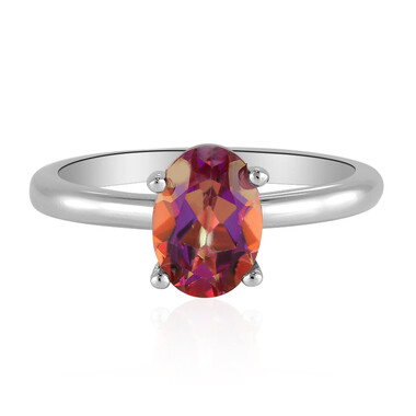 Anillo en plata con Topacio Místico crepúsculo