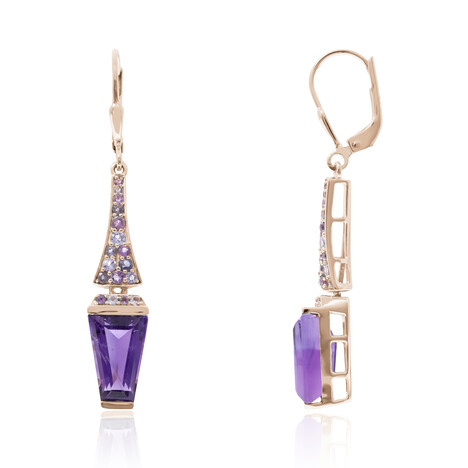 Amethyst Silver Earrings (KM by Juwelo)