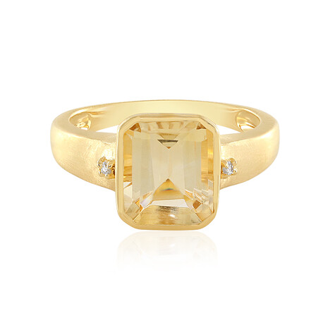 Anillo en plata con Citrino