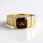 Anello in oro con Zircone Tramonto (de Melo)