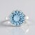 Anello in argento con Topazio Blu Cielo