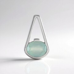 Ciondolo in argento con Calcedonio Acqua