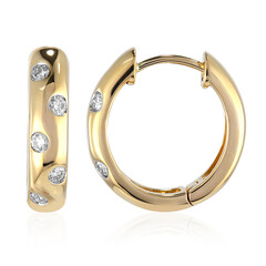 Boucles d'oreilles en or et Diamant IF (D) (Annette)