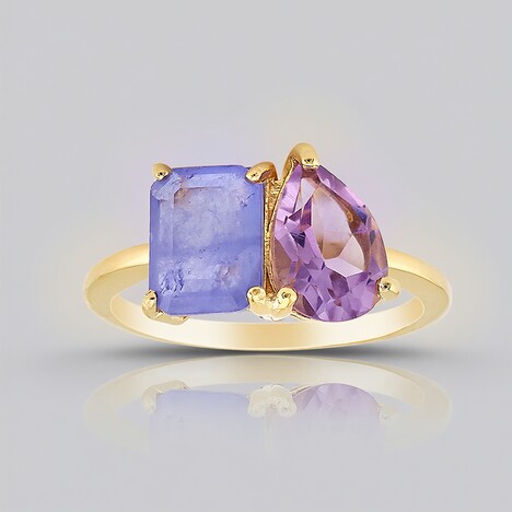 Anello in argento con Ametista
