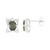 Boucles d'oreilles en argent et Diopside de Russie