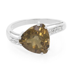 Rauchquarz-Silberring