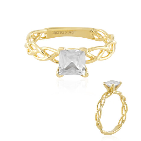 Zilveren ring met een zirkoon