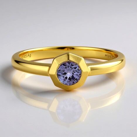 Anello in argento con Tanzanite (MONOSONO COLLECTION)