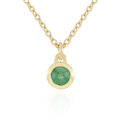 Colombian Emerald Silver Necklace