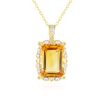 Citrin-Silberhalskette (Gems en Vogue)