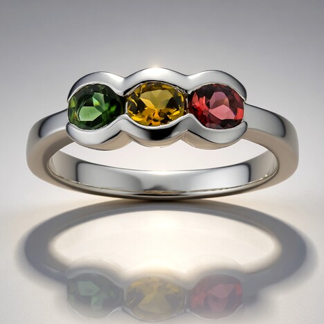 Anello in argento con Tormalina