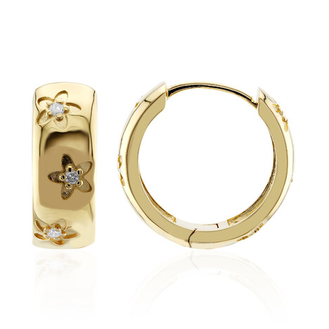 Orecchini in argento con Diamante I3 (I)