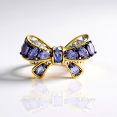 Anello in argento con Tanzanite (Gems en Vogue)
