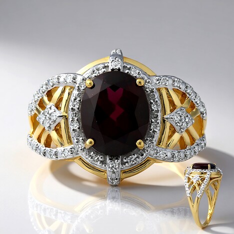 Anello in oro con Rodolite della Rift Valley (Rifkind 1894 Collection)