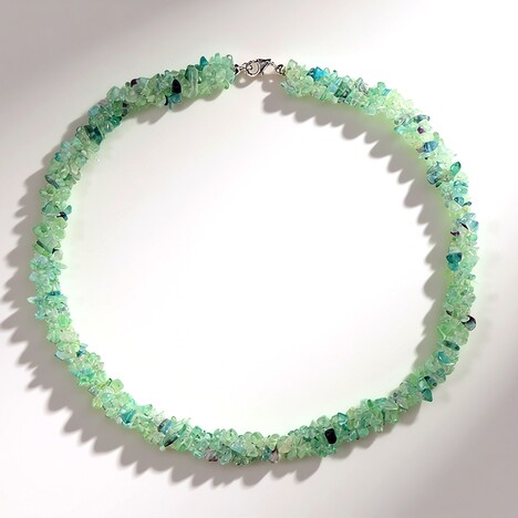 Collana in argento con Fluorite