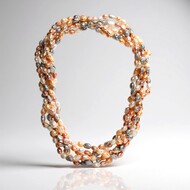 Collier en argent et Perle de culture d'eau douce argentée (TPC)