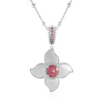 Pinkfarbener Topas-Silberhalskette (Dallas Prince Designs)