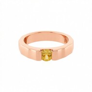 Anello in argento con Zircone Giallo