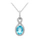 Collana in oro con Apatite Blu