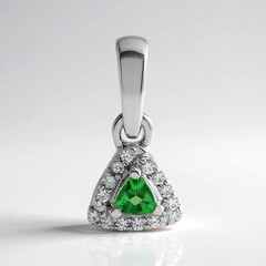 Ciondolo in argento con Tsavorite della Tanzania