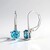 Orecchini in argento con Topazio Blu Londra