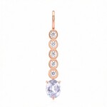 Ciondolo in oro con Zaffiro Porpora di Tuléar