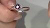 Bague en argent et Grenat de Tocantin
