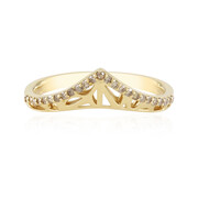 I2 Champagner-Diamant-Silberring (Ornaments by de Melo)