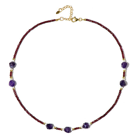 Edelstein-Silberhalskette