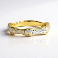 Anello in oro con Diamante IF (D) (Annette)