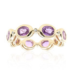 Anello in oro con Zaffiro Ceylon Porpora