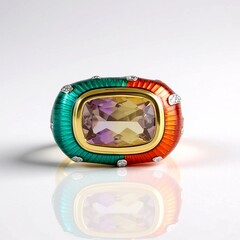 Anello in argento con Ametrina (Adela Silber)