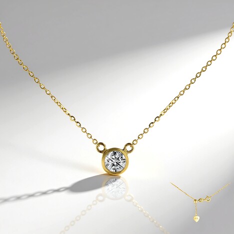Collana in oro con Diamante SI1 (G) (Annette)