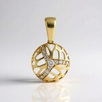 Ciondolo in oro con Diamante I3 (H) (Ornaments by de Melo)