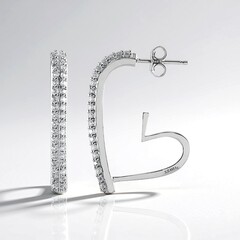 Orecchini in argento con Zircone