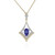 Collier en or et Tanzanite AAA (de Melo)