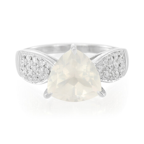 Anillo en plata con Cuarzo Luna Helada