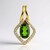 Ciondolo in argento con Diopside Russo