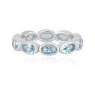 Brasilianischer Aquamarin-Silberring