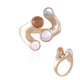 Bague en argent et Pierre de lune bleue (KM by Juwelo)