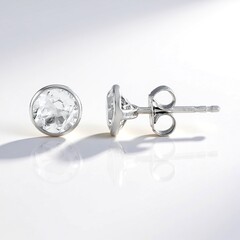 Orecchini in argento con Topazio Bianco
