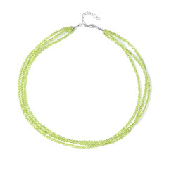 Peridot Silver Necklace
