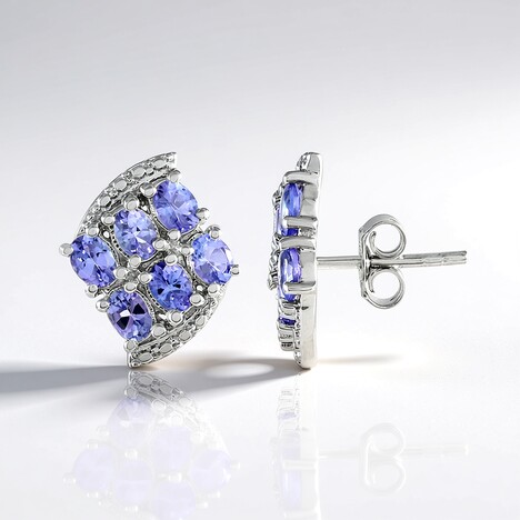 Orecchini in argento con Tanzanite