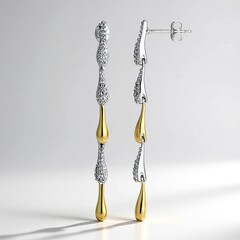 Boucles d'oreilles en argent et Topaze blanche (Adela Silber)